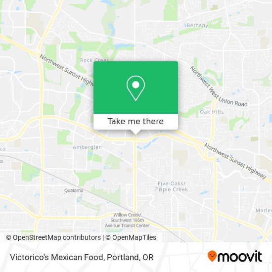 Victorico's Mexican Food map