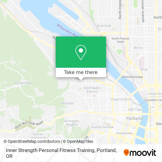 Inner Strength Personal Fitness Training map