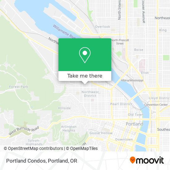 Portland Condos map