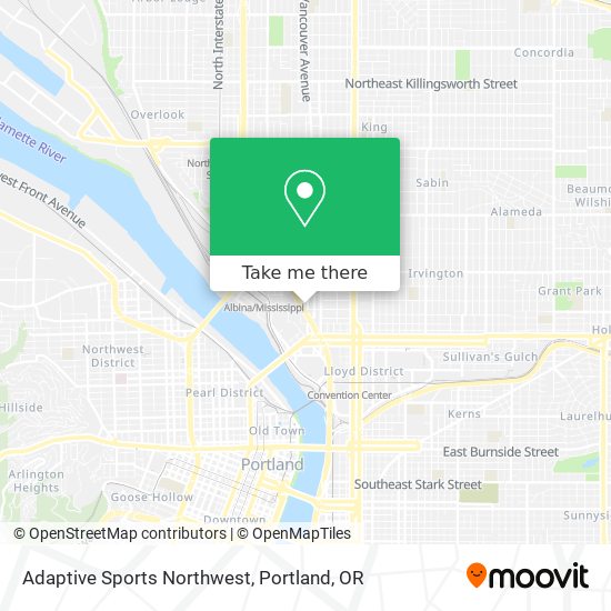 Mapa de Adaptive Sports Northwest