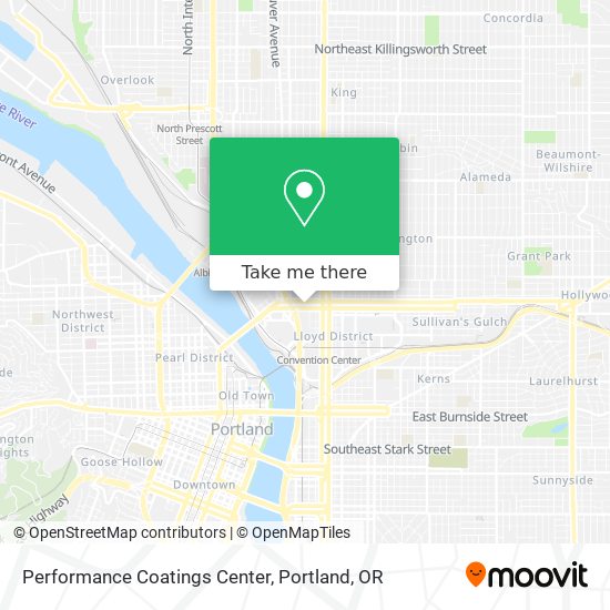 Performance Coatings Center map