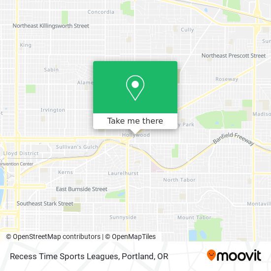 Recess Time Sports Leagues map