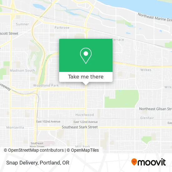 Snap Delivery map