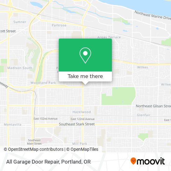 All Garage Door Repair map