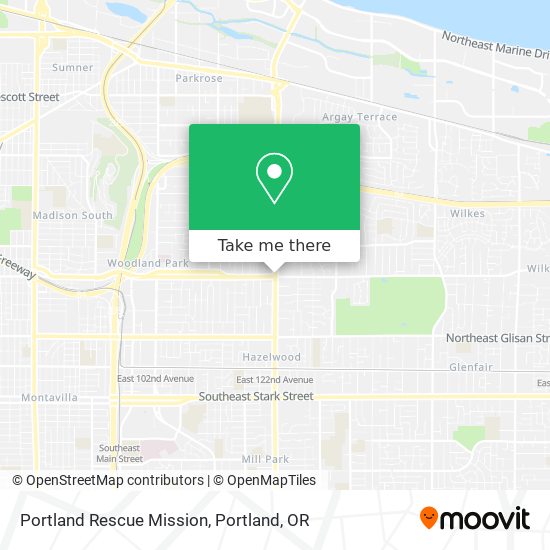 Mapa de Portland Rescue Mission