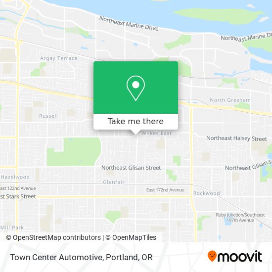 Town Center Automotive map