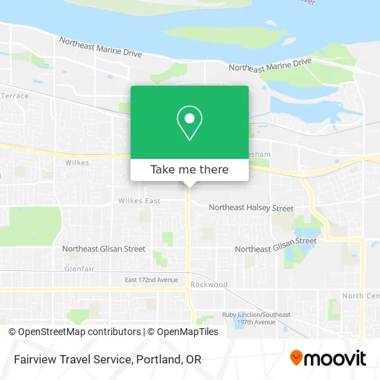 Fairview Travel Service map