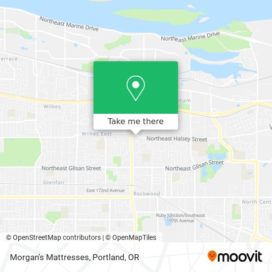 Morgan's Mattresses map