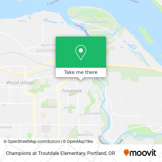 Mapa de Champions at Troutdale Elementary