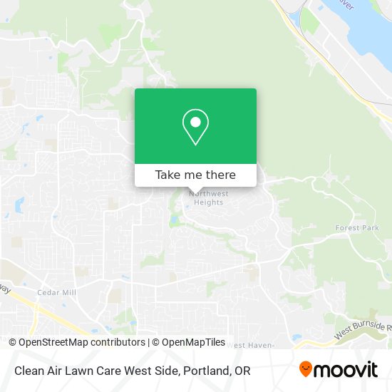 Clean Air Lawn Care West Side map