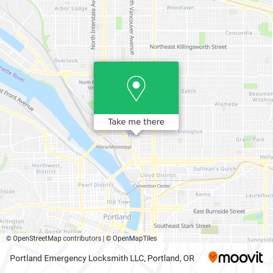 Mapa de Portland Emergency Locksmith LLC