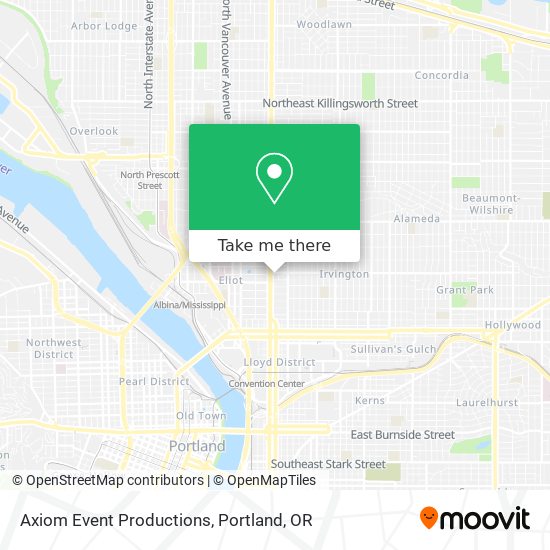 Axiom Event Productions map