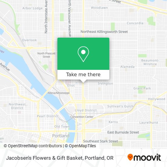 Mapa de Jacobsen's Flowers & Gift Basket