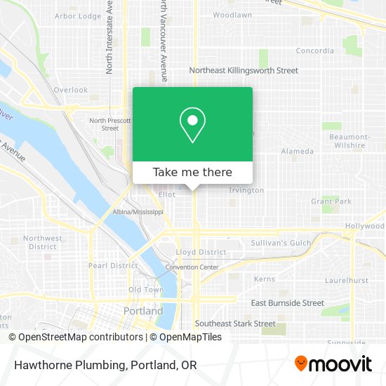 Mapa de Hawthorne Plumbing