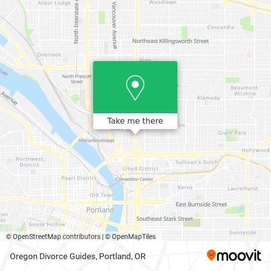 Mapa de Oregon Divorce Guides