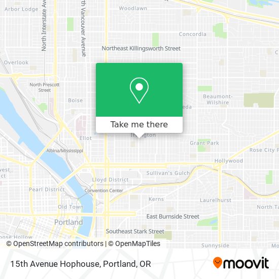 15th Avenue Hophouse map