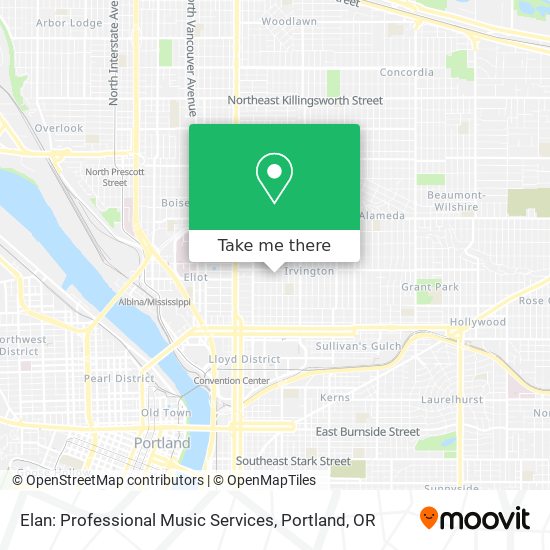 Elan: Professional Music Services map