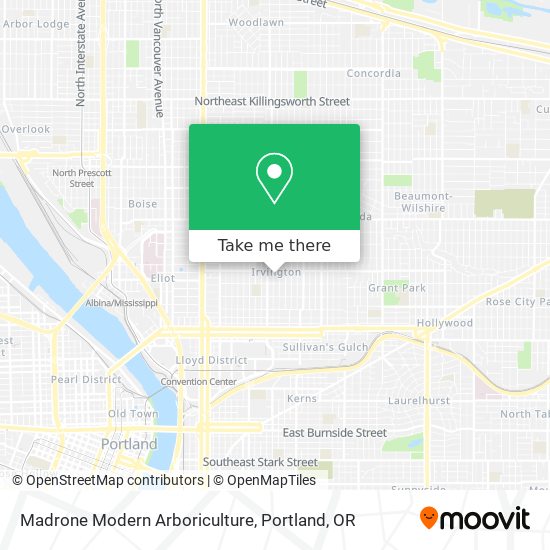 Madrone Modern Arboriculture map