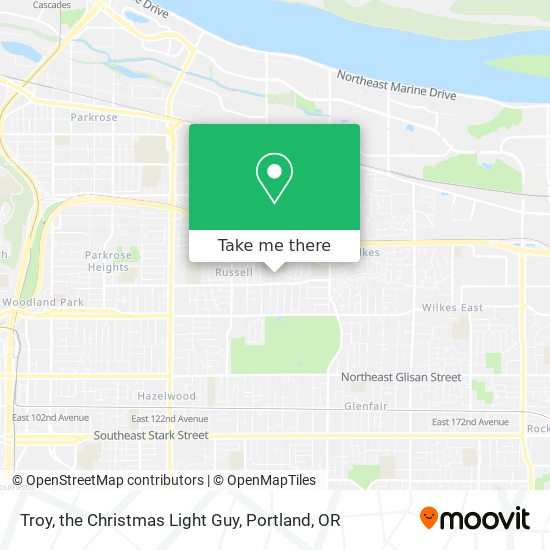 Mapa de Troy, the Christmas Light Guy