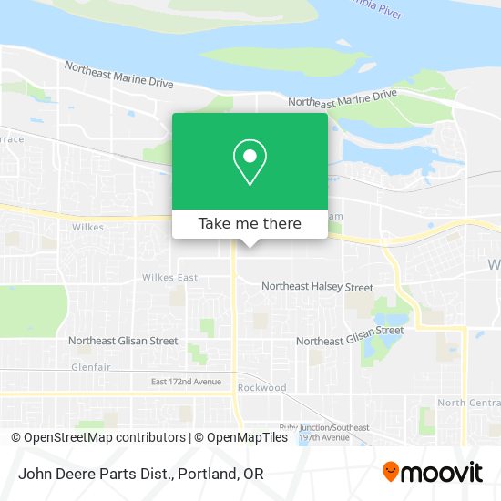 Mapa de John Deere Parts Dist.