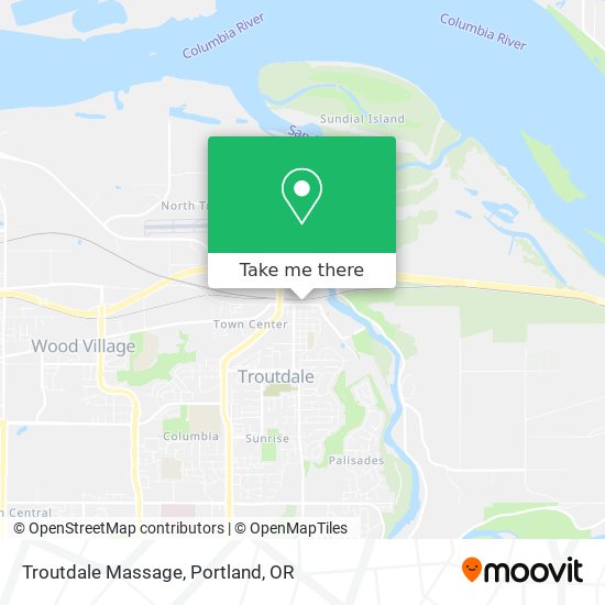 Troutdale Massage map