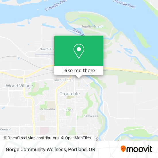 Gorge Community Wellness map