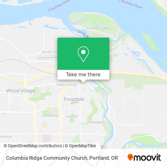 Columbia Ridge Community Church map