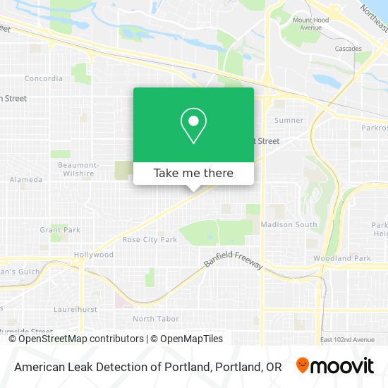 Mapa de American Leak Detection of Portland
