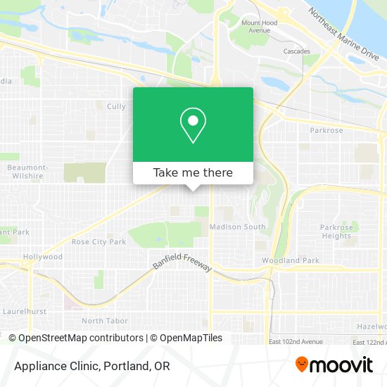 Appliance Clinic map