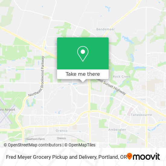 Fred Meyer Grocery Pickup and Delivery map