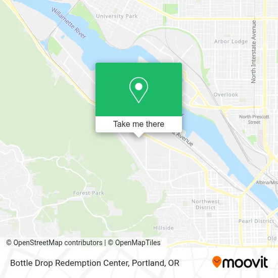 Bottle Drop Redemption Center map