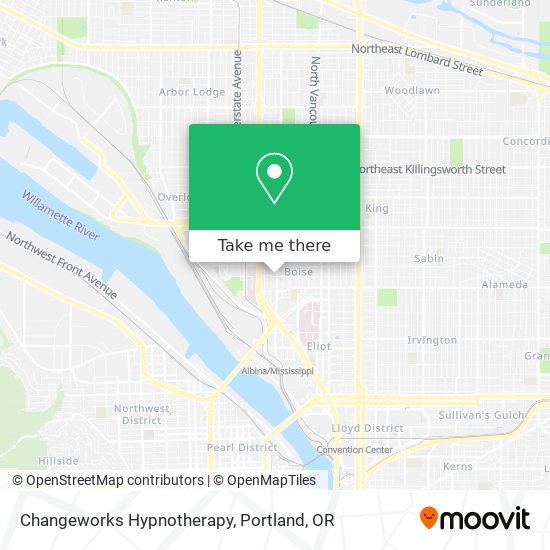 Changeworks Hypnotherapy map