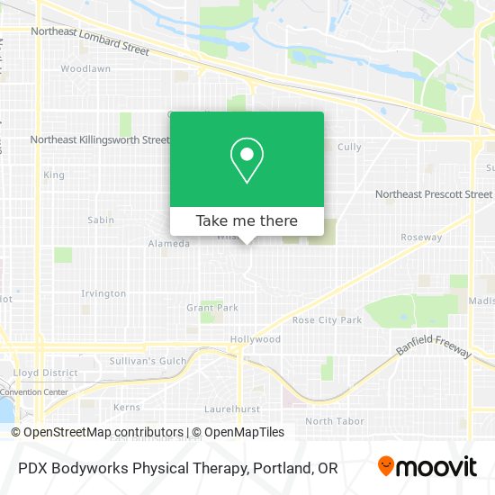 PDX Bodyworks Physical Therapy map