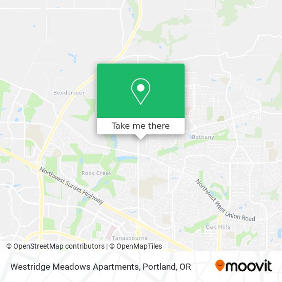 Westridge Meadows Apartments map