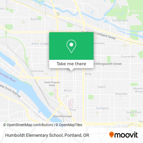 Humboldt Elementary School map