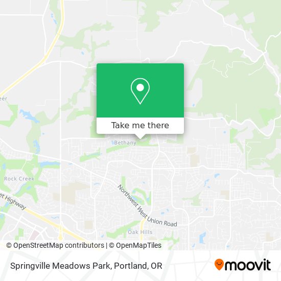 Mapa de Springville Meadows Park