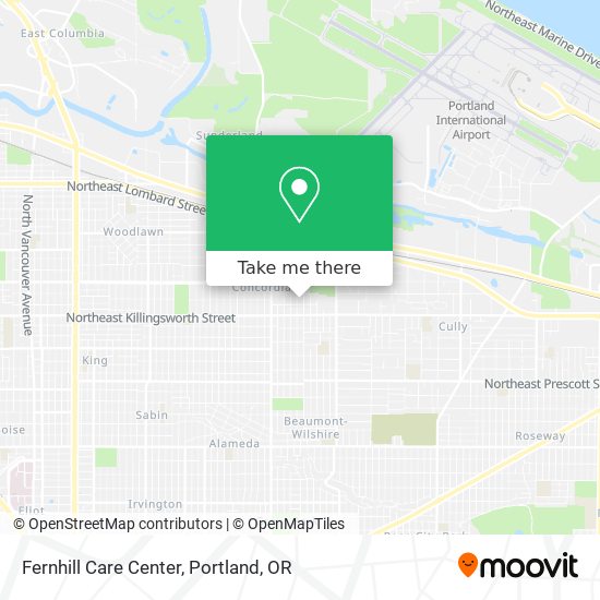 Fernhill Care Center map