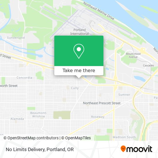 No Limits Delivery map