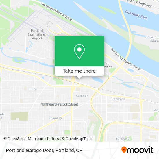 Portland Garage Door map