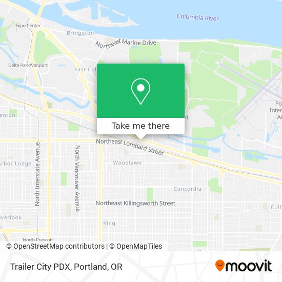 Mapa de Trailer City PDX