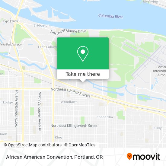 African American Convention map