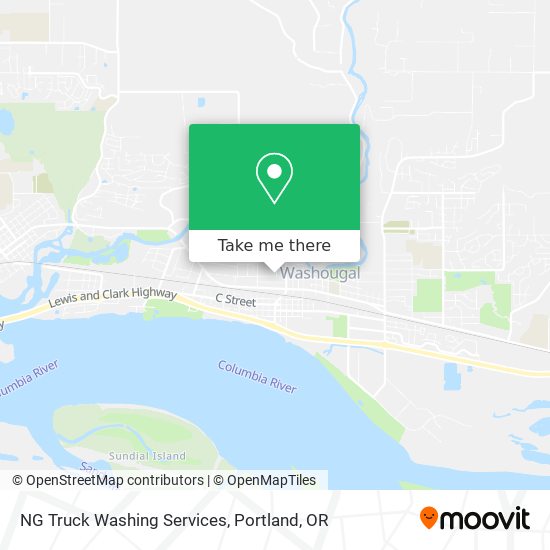 NG Truck Washing Services map