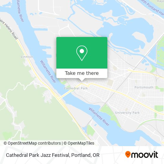 Cathedral Park Jazz Festival map