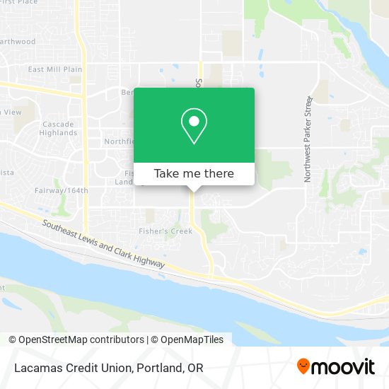 Lacamas Credit Union map