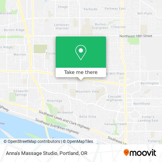 Mapa de Anna's Massage Studio