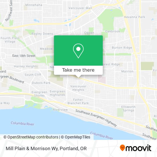 Mill Plain & Morrison Wy map