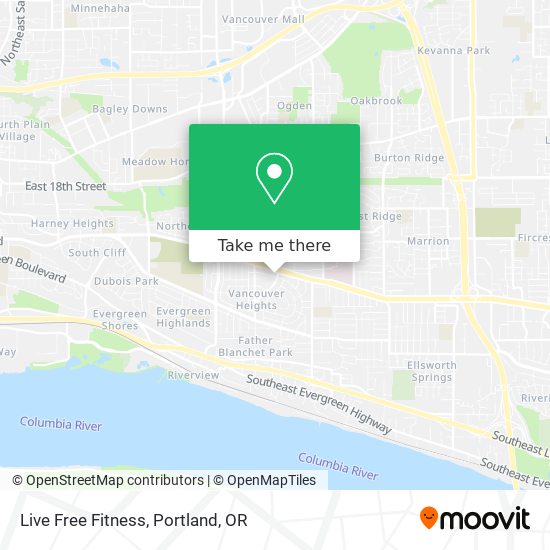 Mapa de Live Free Fitness