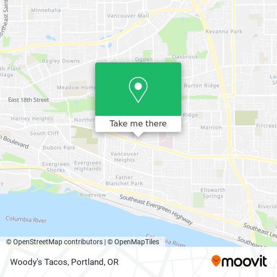 Woody's Tacos map