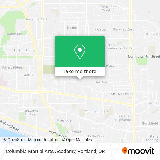 Mapa de Columbia Martial Arts Academy