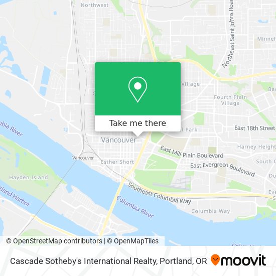 Mapa de Cascade Sotheby's International Realty